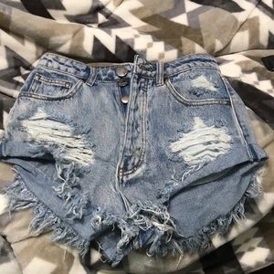 High waisted shorts
